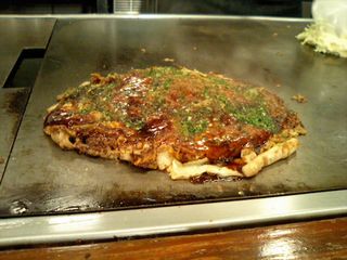 Japanese-style pancake, a.k.a. Okonomiyaki