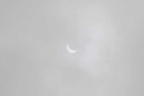 Eclipse in Tokyo at 11:19 under the cloud