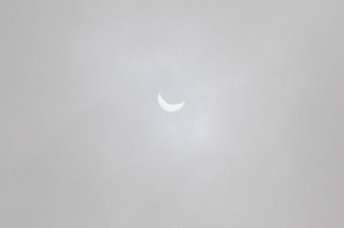 Eclipse in Tokyo at 11:19 under the cloud