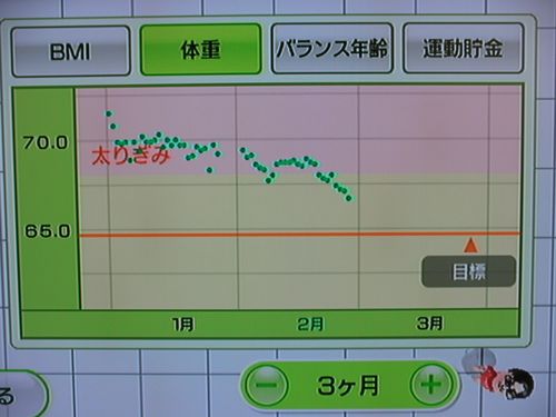 Wii Fit as of Feb 27, the 58th day