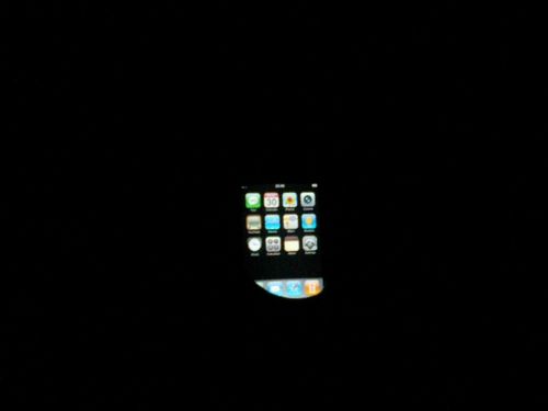 iPhone in the dark